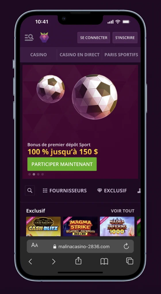 malina casino application